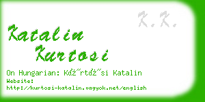 katalin kurtosi business card